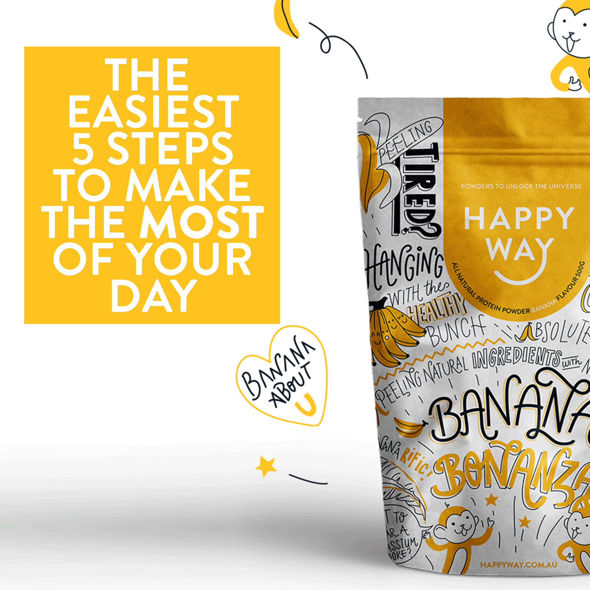The easiest 5 steps to make the most of your day 💛🙌🏼🍌