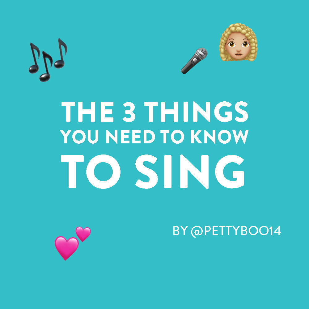 The 3 things you need to know to sing!